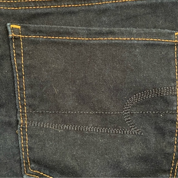 American Eagle Dark Wash Stretchy Denim Jeggings - Picture 6 of 10